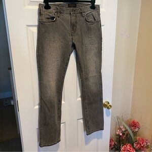 John Varvatos Men’s Bowery Slim Straight Gray Jeans Size 33X32